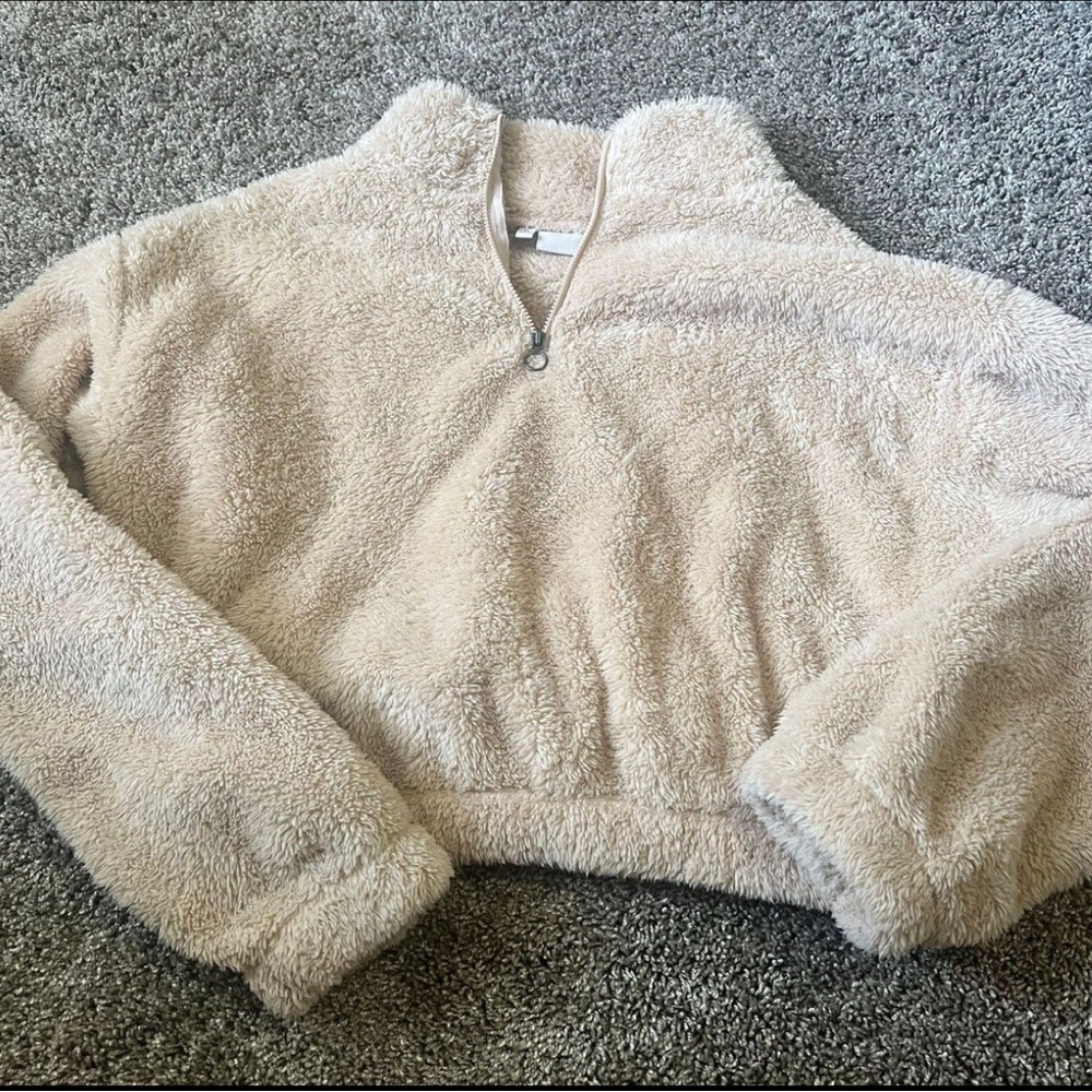 Soft Turtleneck Sweater Half Zip Medium